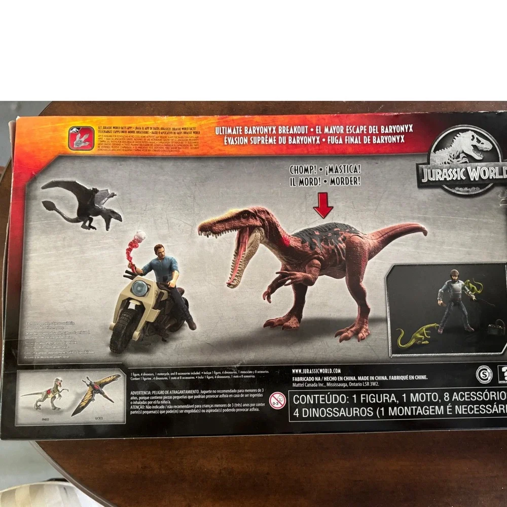 Mattel Jurassic World Battle Damage Ultimate Baryonyx Breakout Set GKH01 NEW